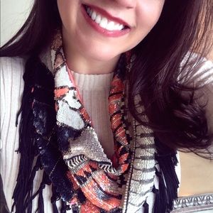 Renee Christopher Beaded Scarf Necklace